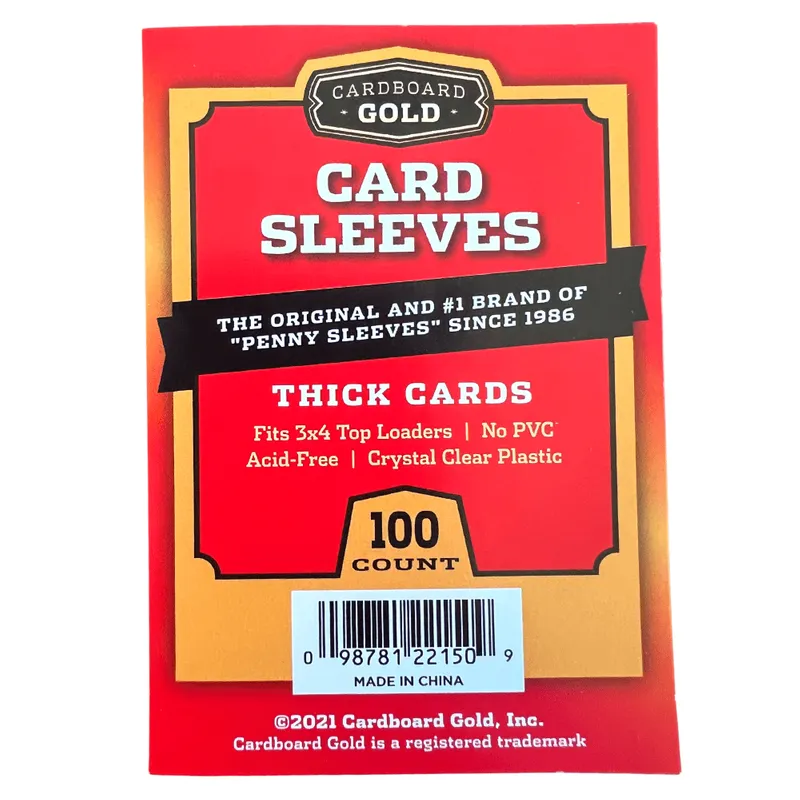 1000ct (10 packs) Trading Card Sleeves - Thick Card Size