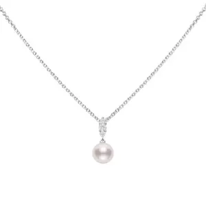 18K Gold Morning Dew Akoya Cultured Pearl Necklace