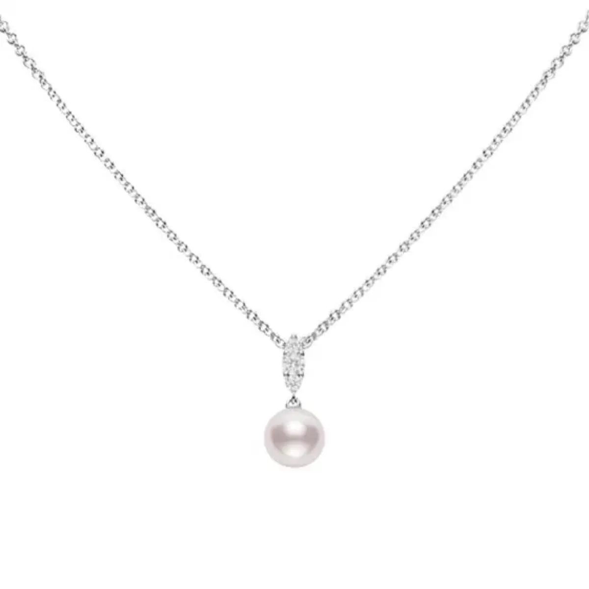 18K Gold Morning Dew Akoya Cultured Pearl Necklace