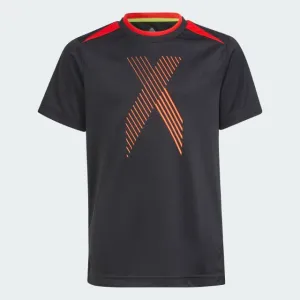 Adidas Aeroready X Kids-Boys Training T-Shirt Black/Red