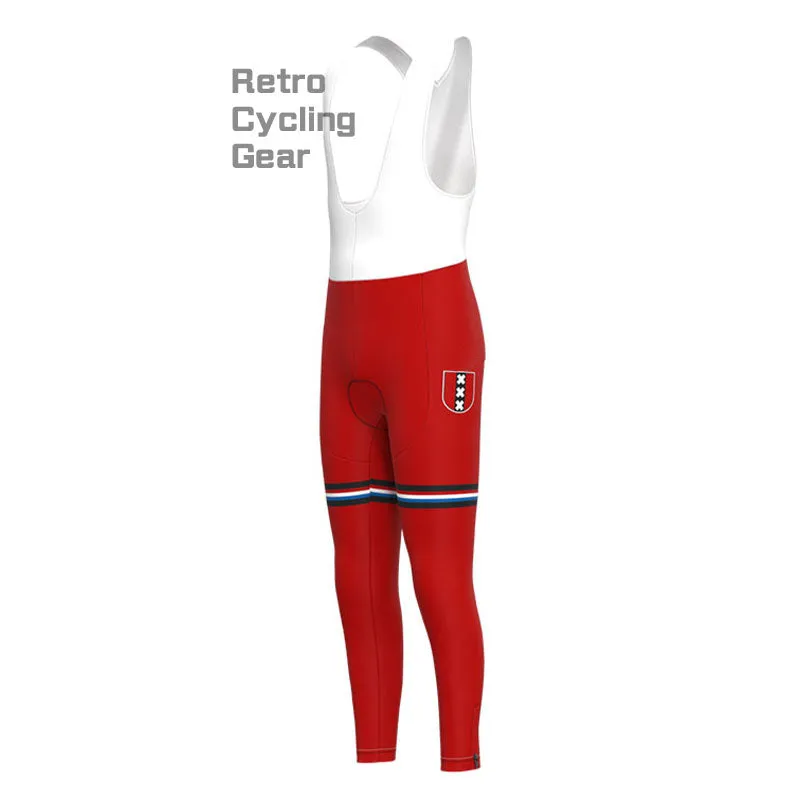 Amsterdam Red Retro Short Sleeve Cycling Kit