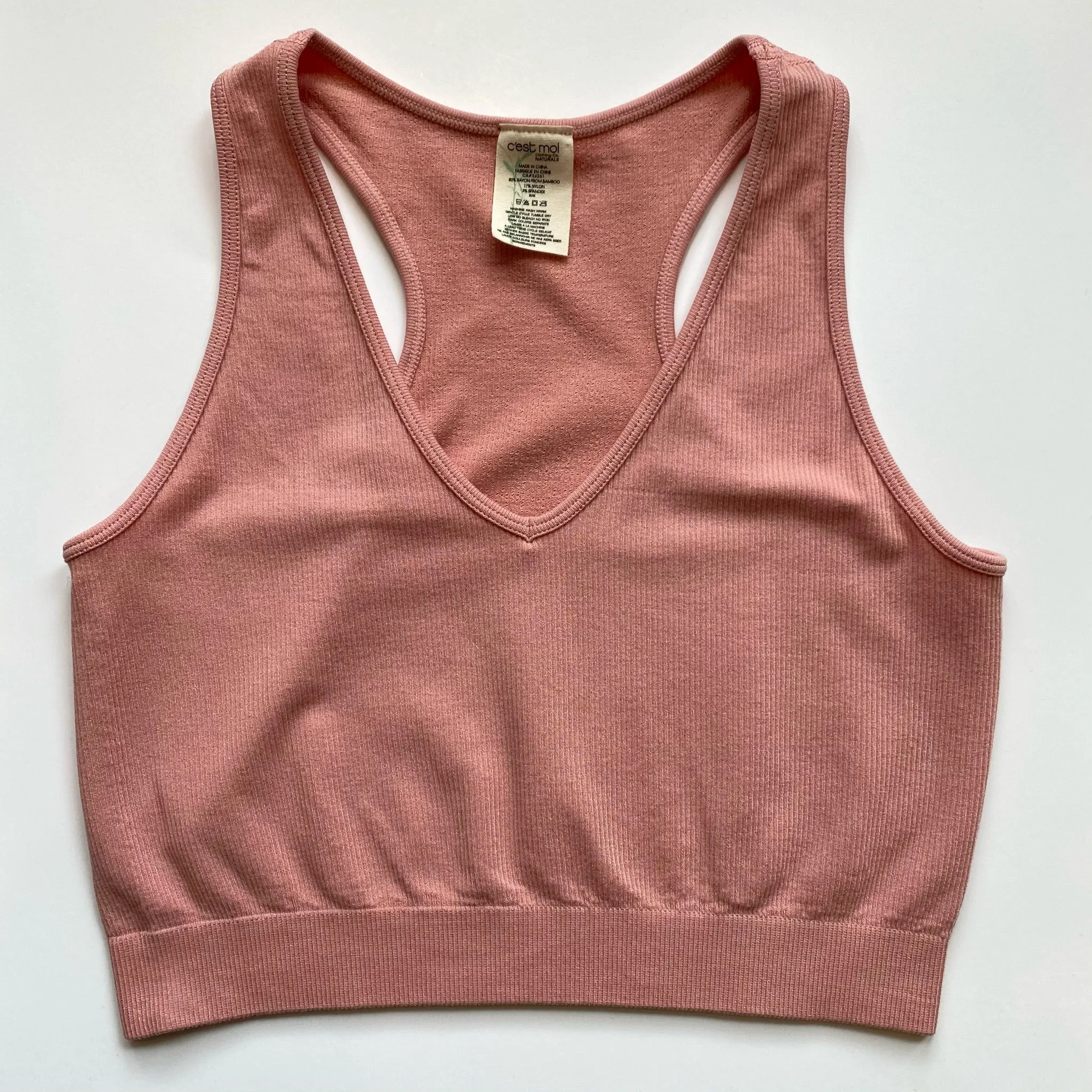 Bamboo Crop Racerback Tank