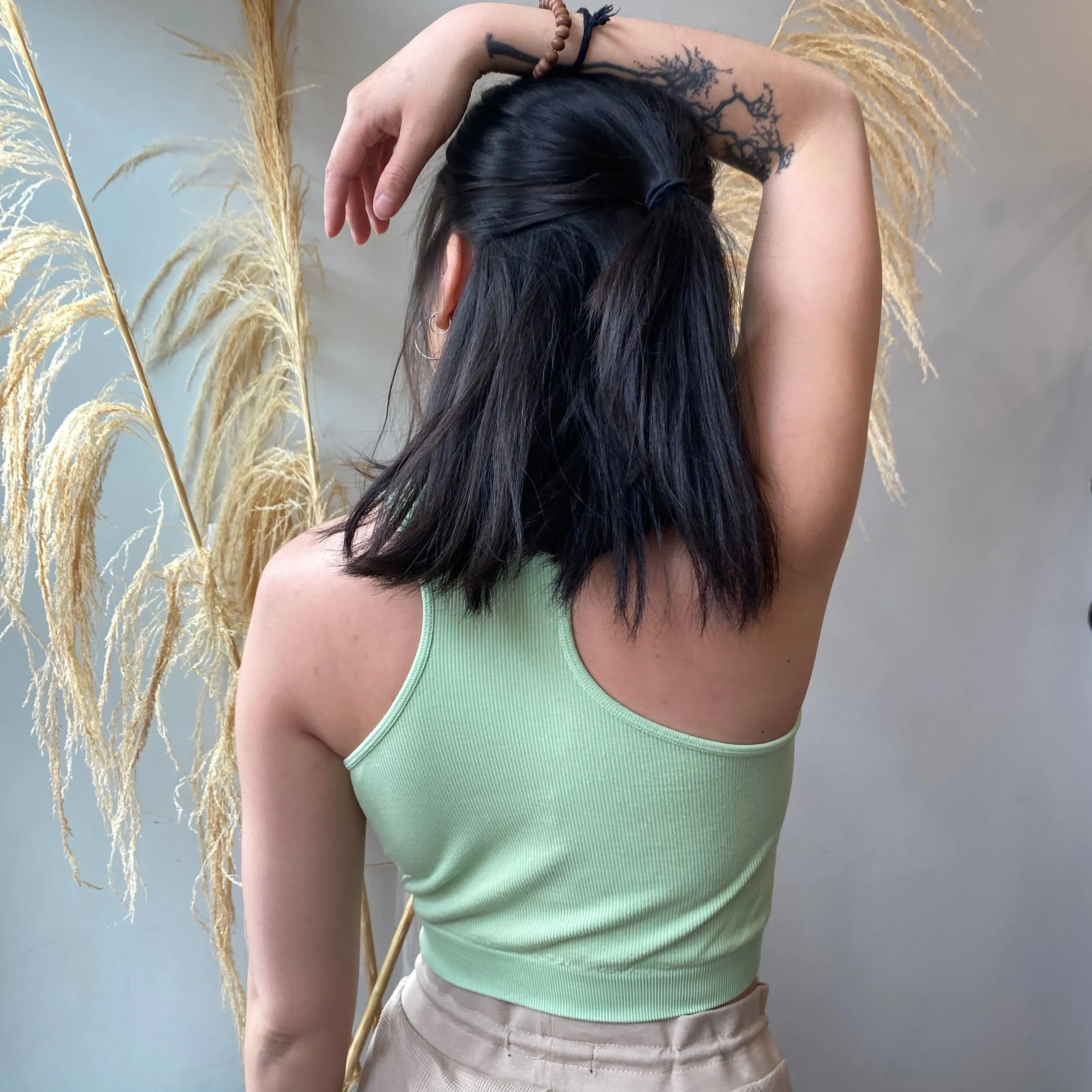 Bamboo Crop Racerback Tank