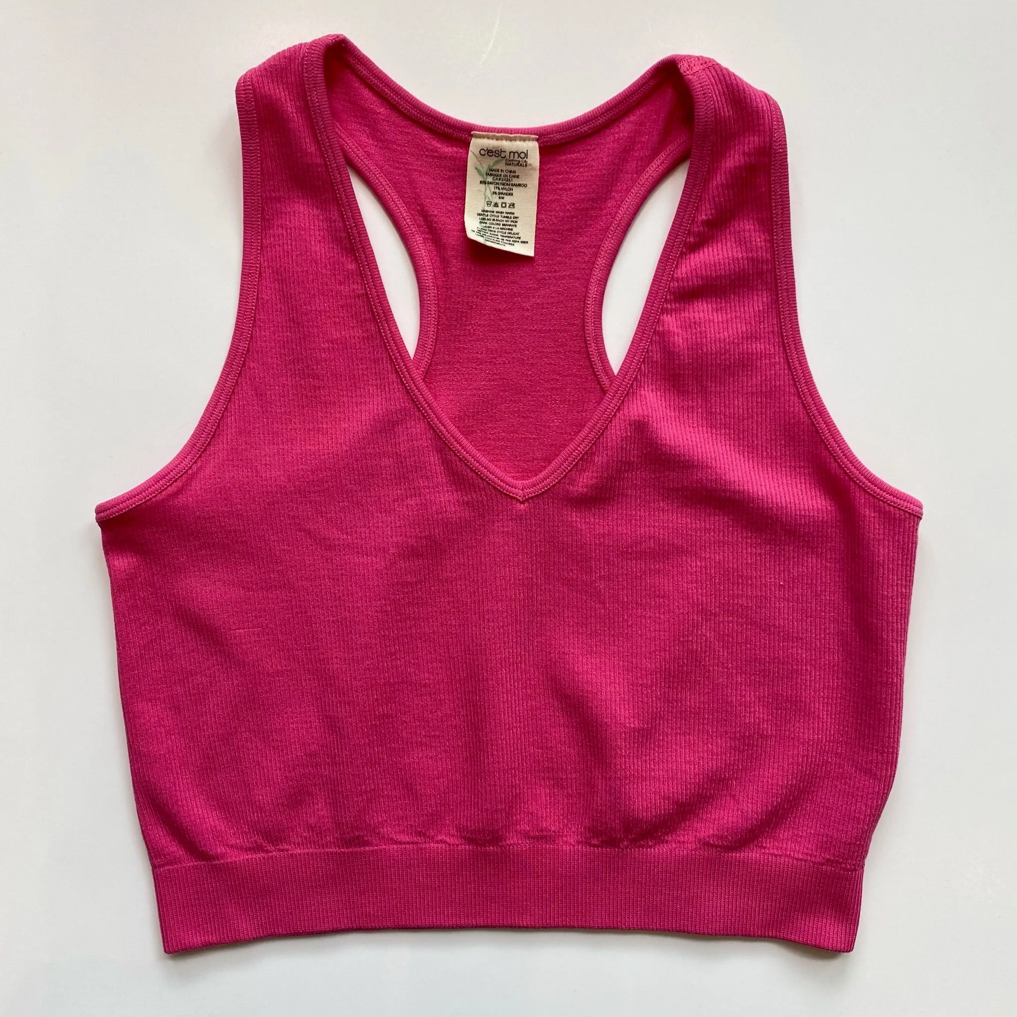 Bamboo Crop Racerback Tank