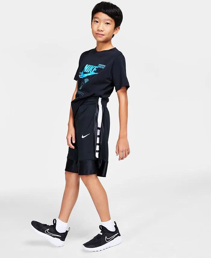 Big Boys Elite Dri-FIT Nike Basketball Shorts, Black