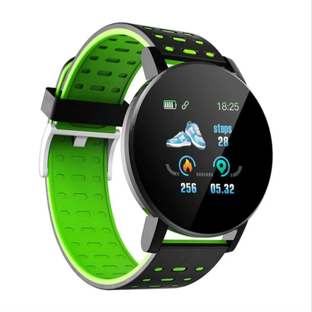 Bluetooth Smartwatch Blood Pressure Monitor Unisex and Fitness Tracker- USB Charging