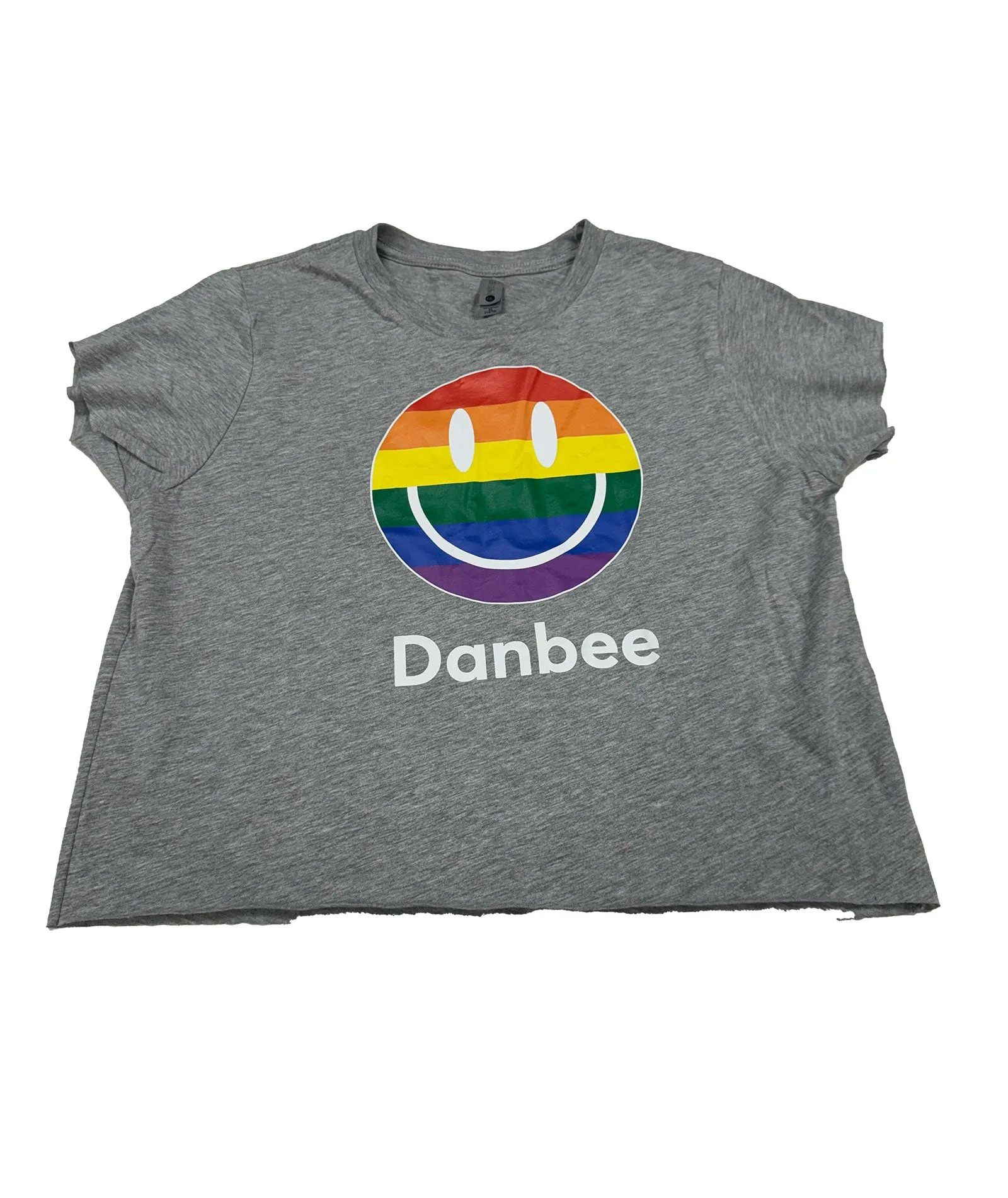 Camp Sample Tee Grey Rainbow Smiley Danbee