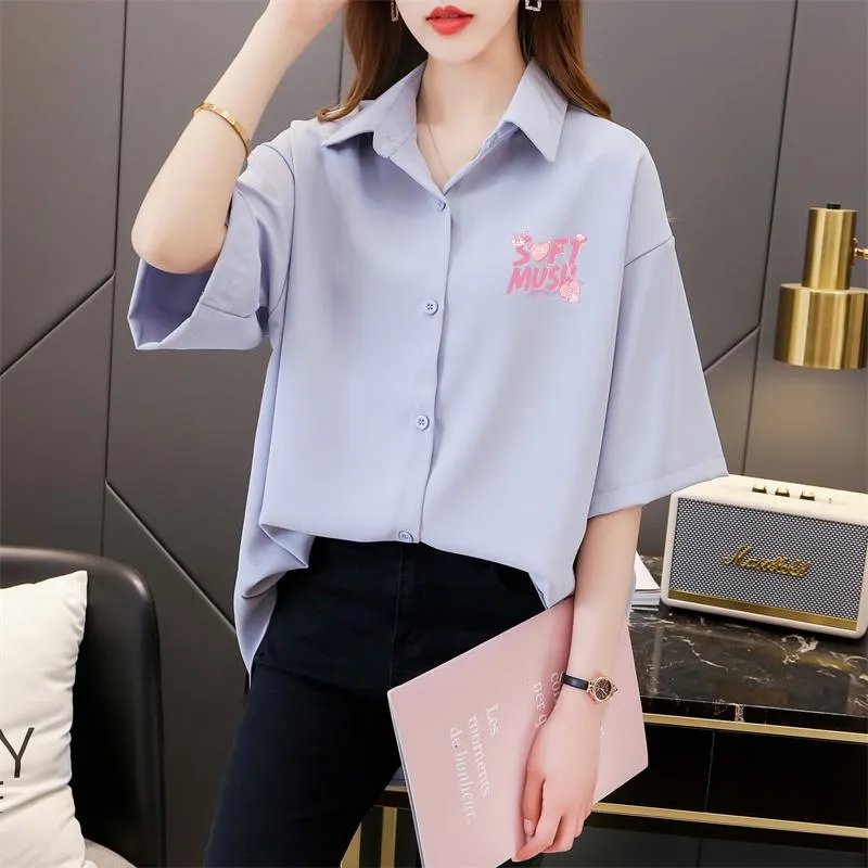 Casual Wear Plus Fiber Loose-Fit Shirt