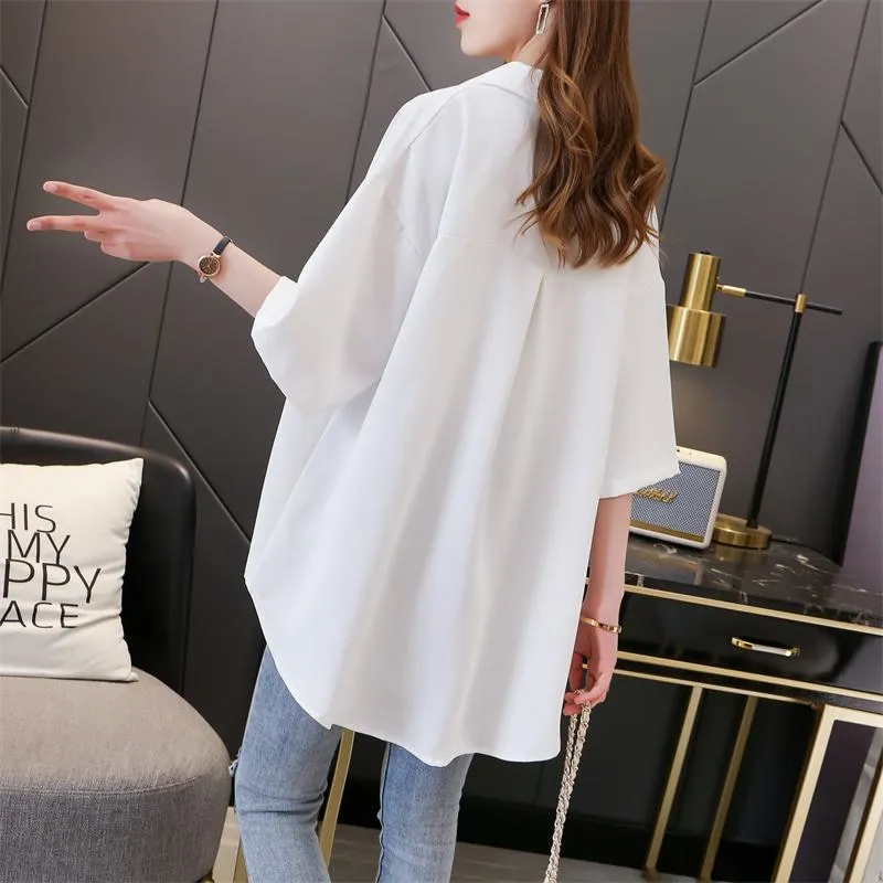 Casual Wear Plus Fiber Loose-Fit Shirt