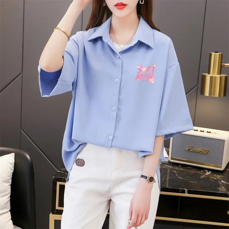 Casual Wear Plus Fiber Loose-Fit Shirt