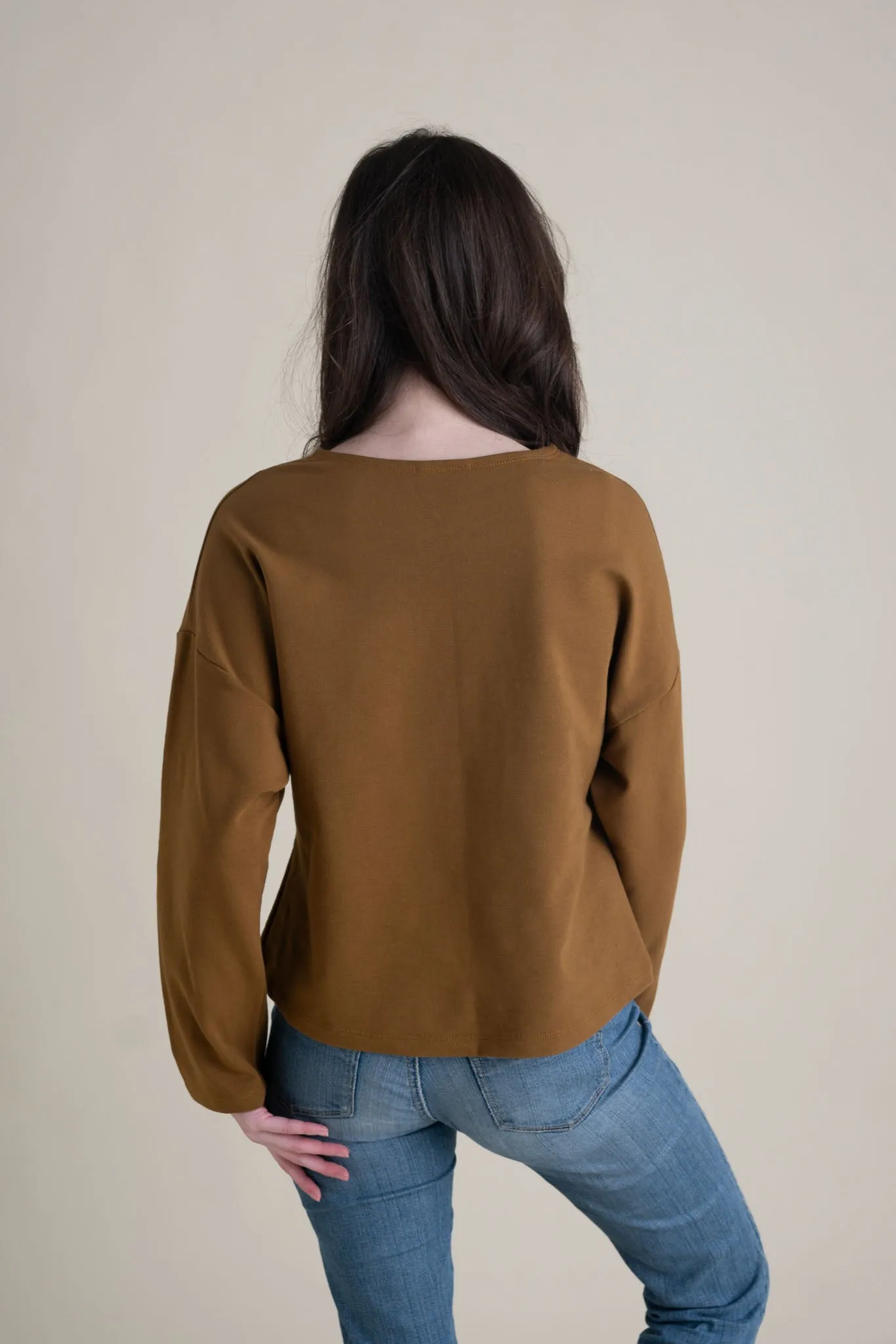 Christine Top in Almond