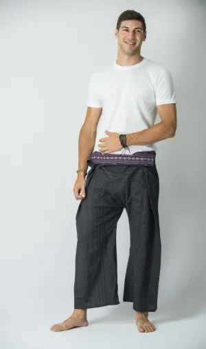 Cotton Thai Fisherman Yoga Massage Pants Black