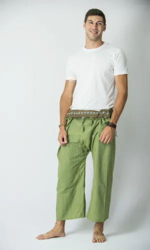 Cotton Thai Fisherman Yoga Massage Pants Lime