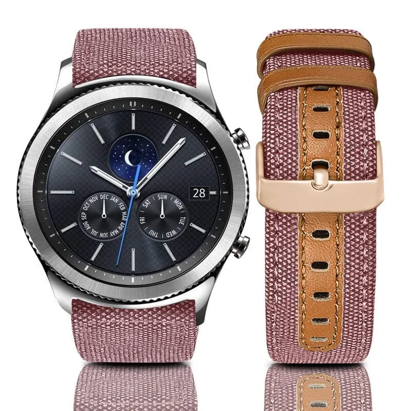 Denim & Leather Watch Straps Compatible with the Suunto 3 & 3 Fitness