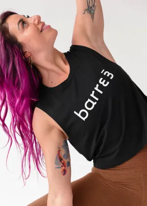 Don't Distress Balanced Cropped Tank - Black