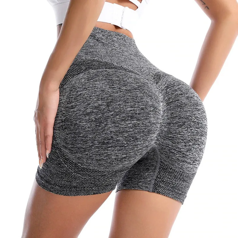 Elastic Active Wear Flattering Fitness Workout High Waist Sports Short