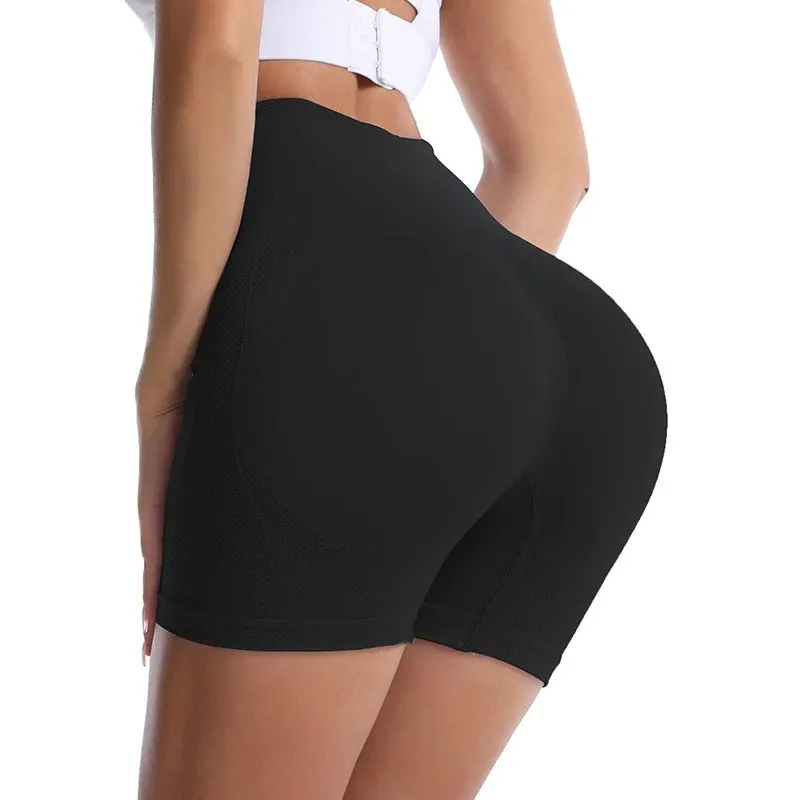 Elastic Active Wear Flattering Fitness Workout High Waist Sports Short