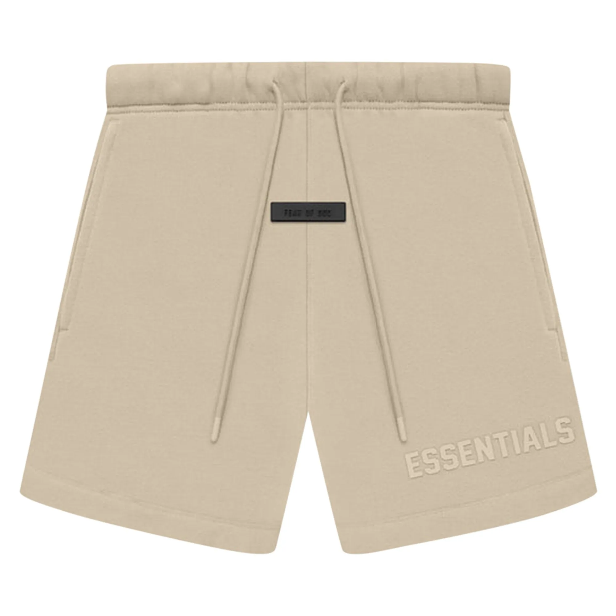 Fear of God Essentials Track Shorts in Dusty Beige