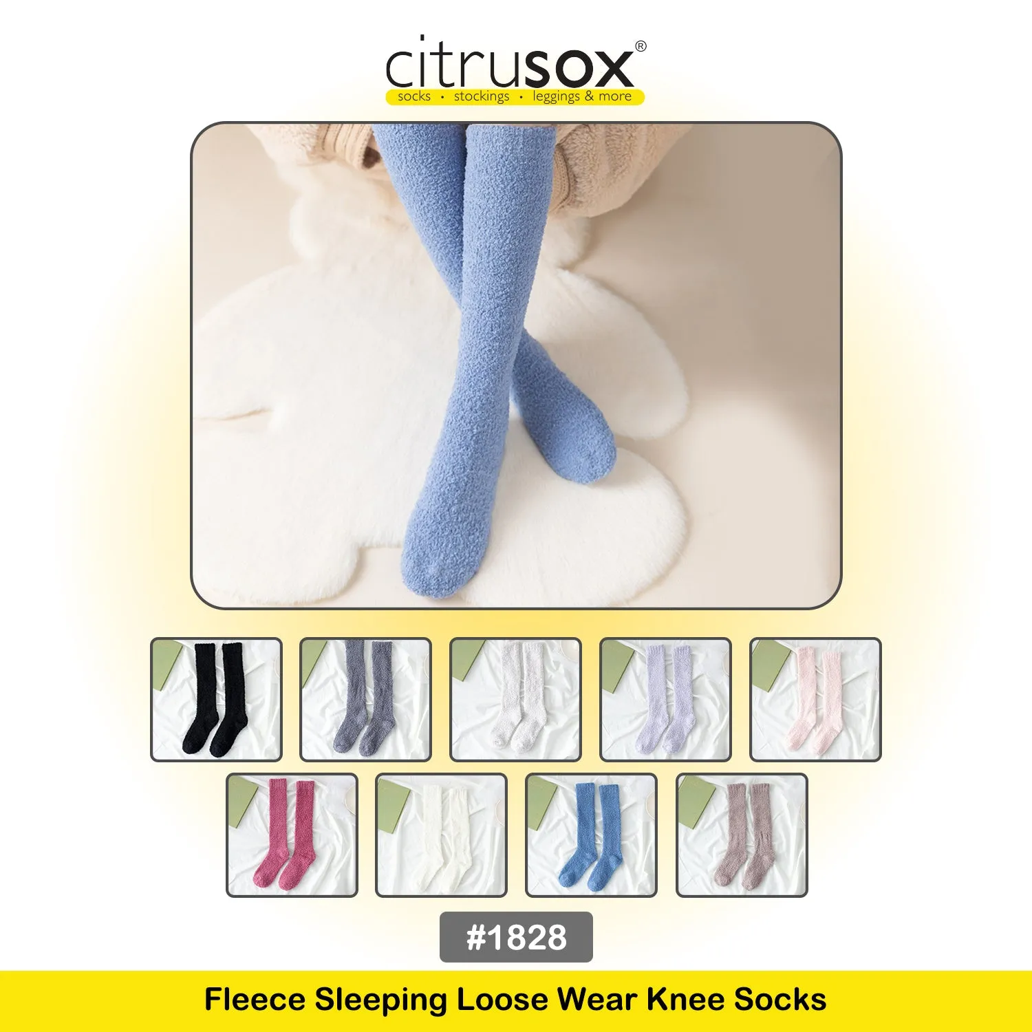 Fleece Sleeping Loose Wear Knee Socks