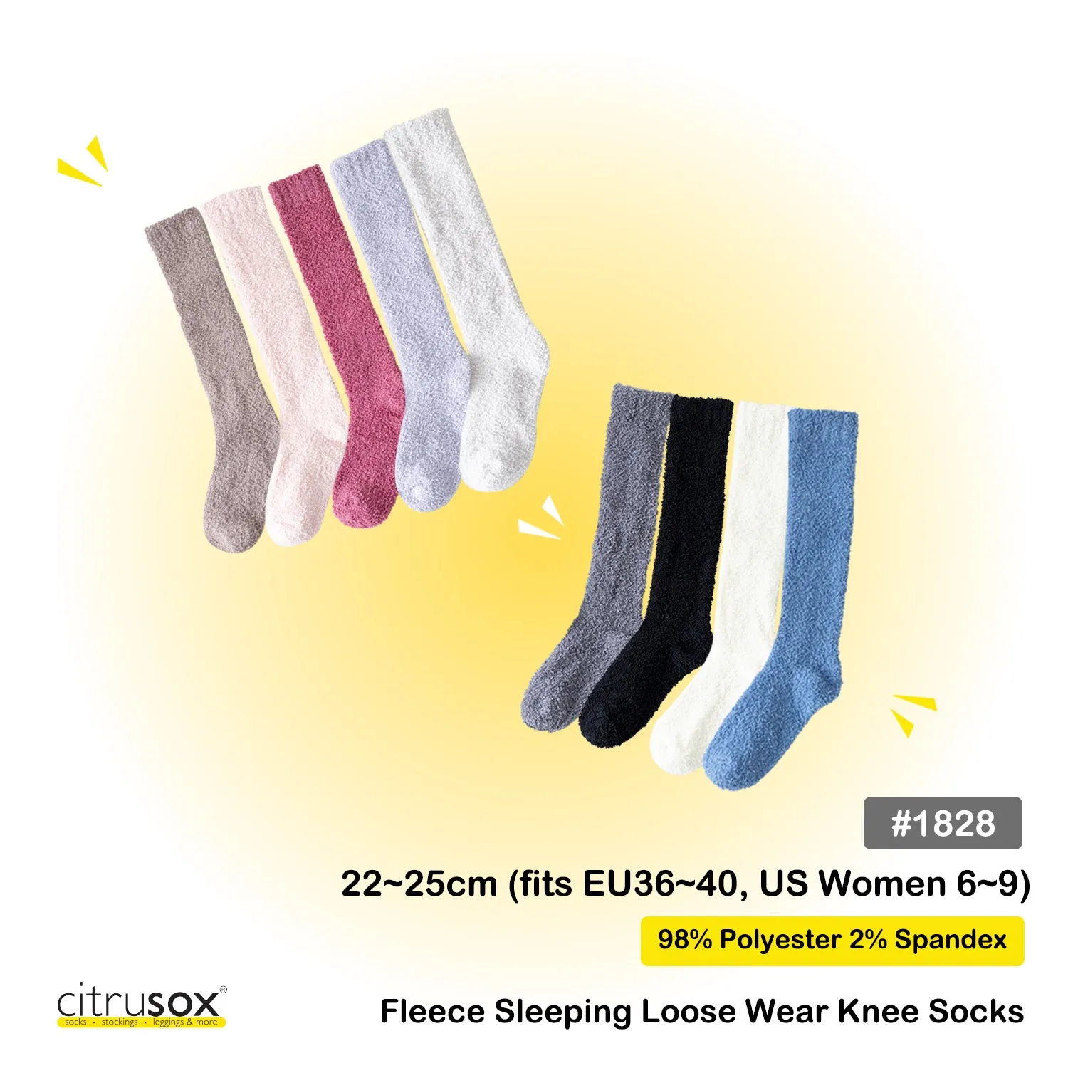 Fleece Sleeping Loose Wear Knee Socks