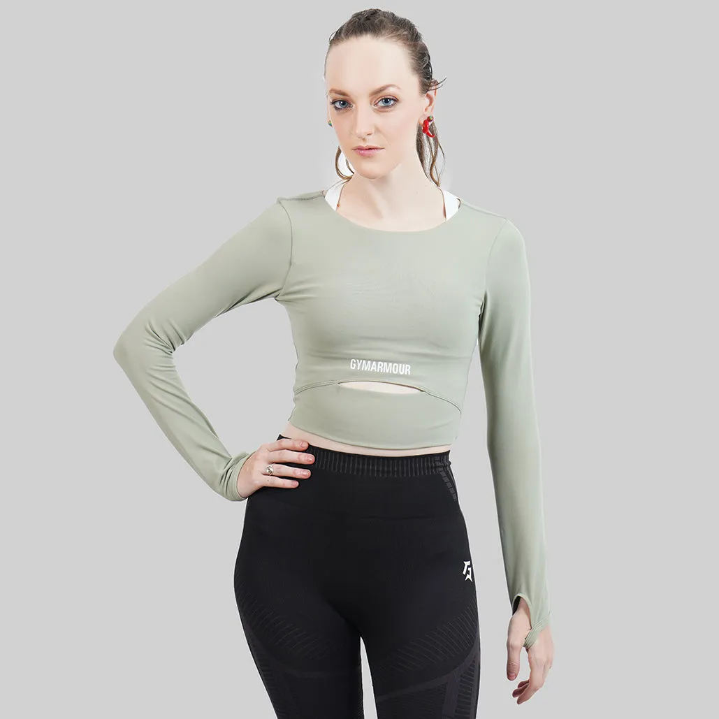 Flex Crop Top (Green)