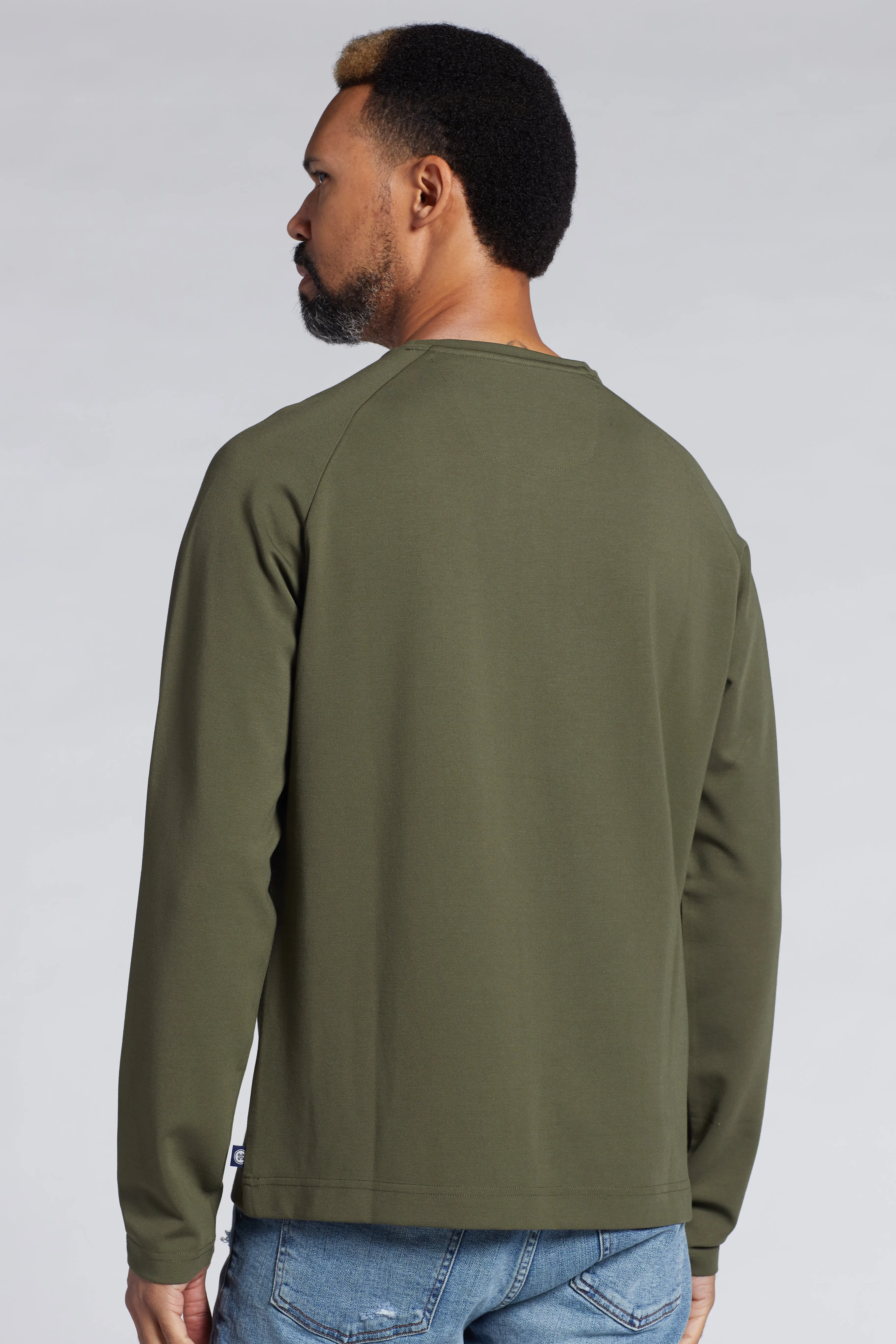 GASPARE Luxe Long Sleeve Tee Shirt