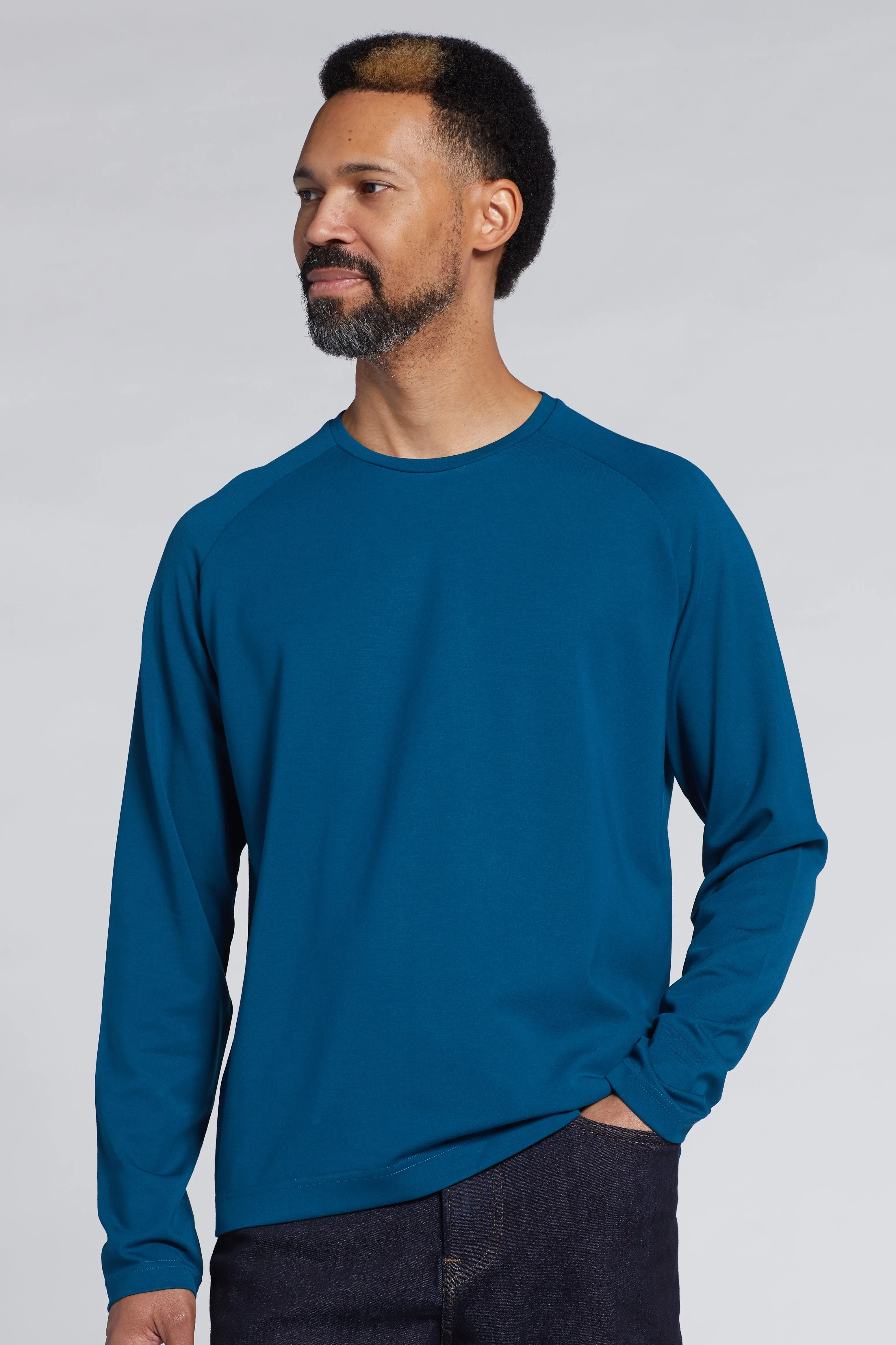 GASPARE Luxe Long Sleeve Tee Shirt