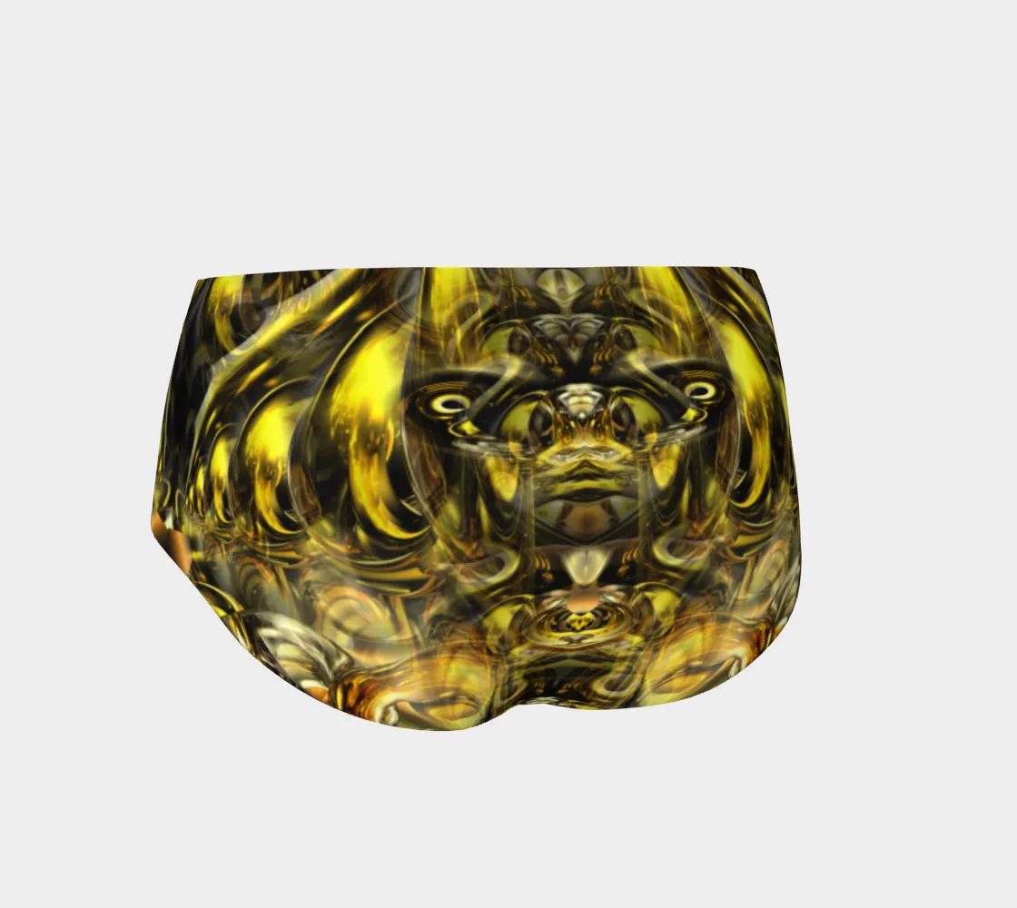 GOLDEN ALIEN BOOTY SHORTS