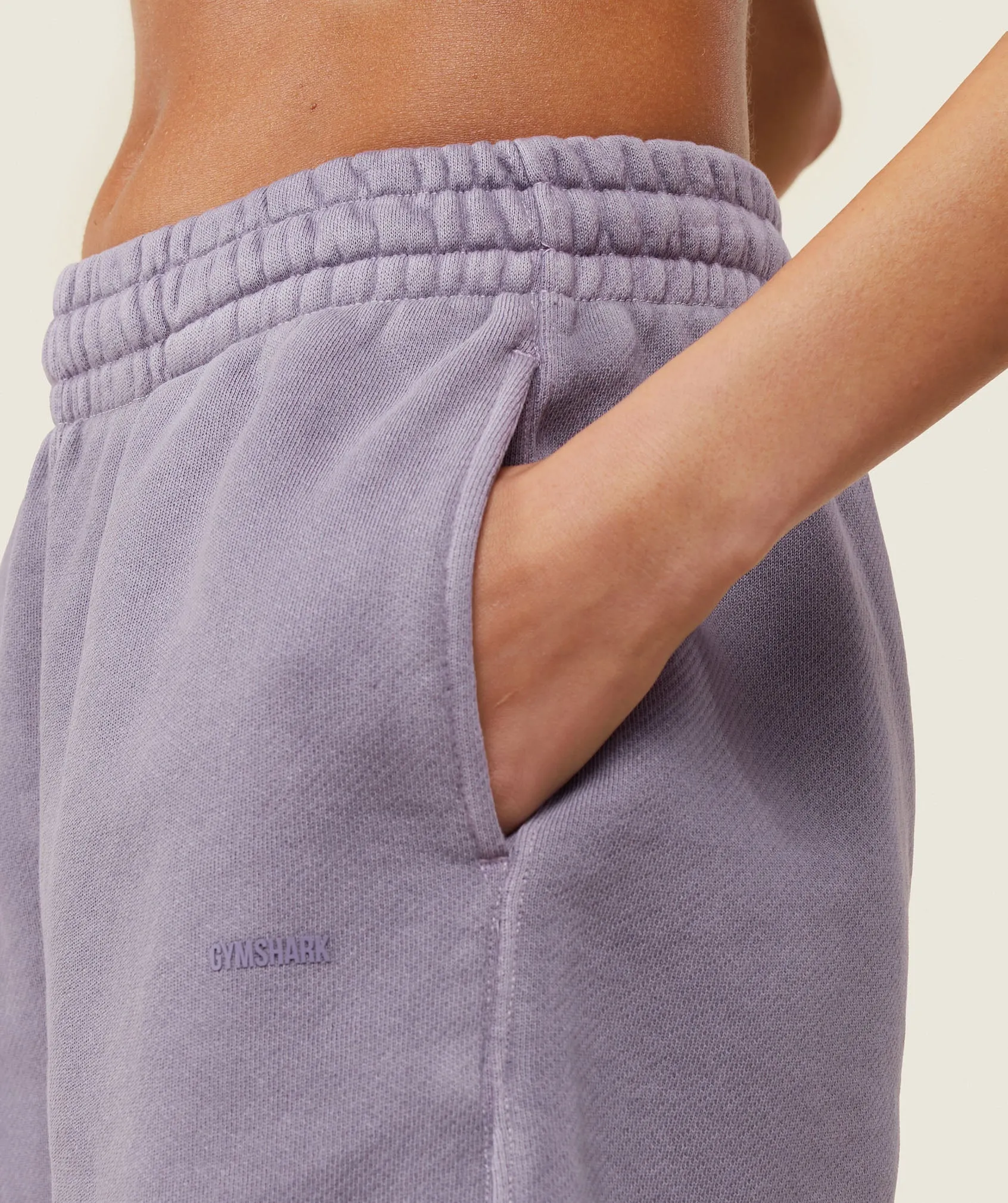 Gymshark everywear Relaxed Sweat Shorts - Fog Purple