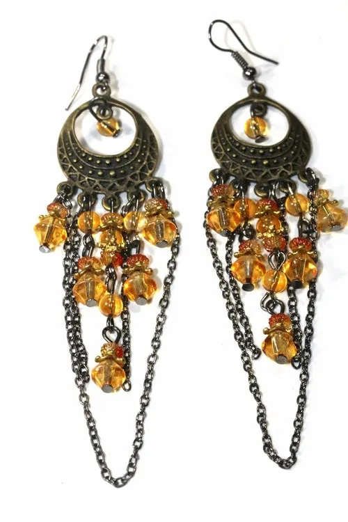 Gypsy Style Chandelier Earrings