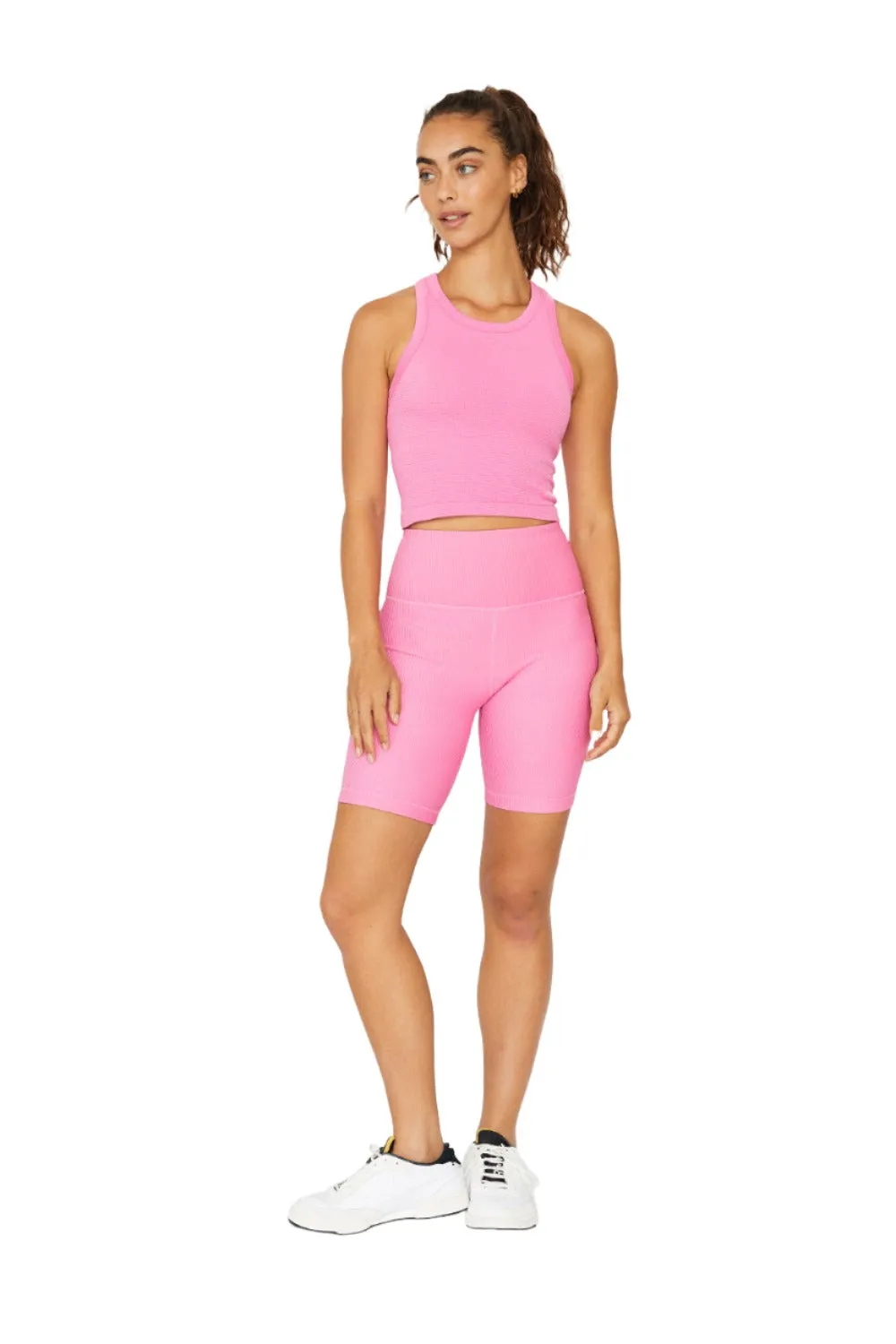 Harper Biker Shorts 8" - Pink