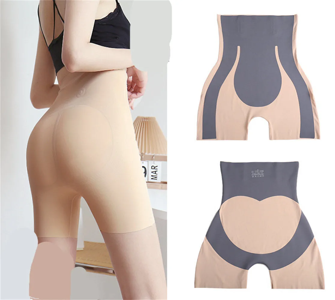 High-rise Yoga Fitness Hip Raise Shorts Pants Shaping Panties Underwear High Elasticity Bodysuit Knickers Tights Leggings Capri Cropped Trousers