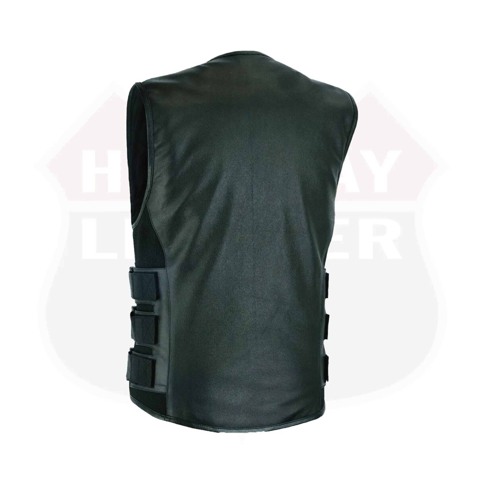 HL11645SPT Commando - Men's Motorcycle Swat Style Leather Vest