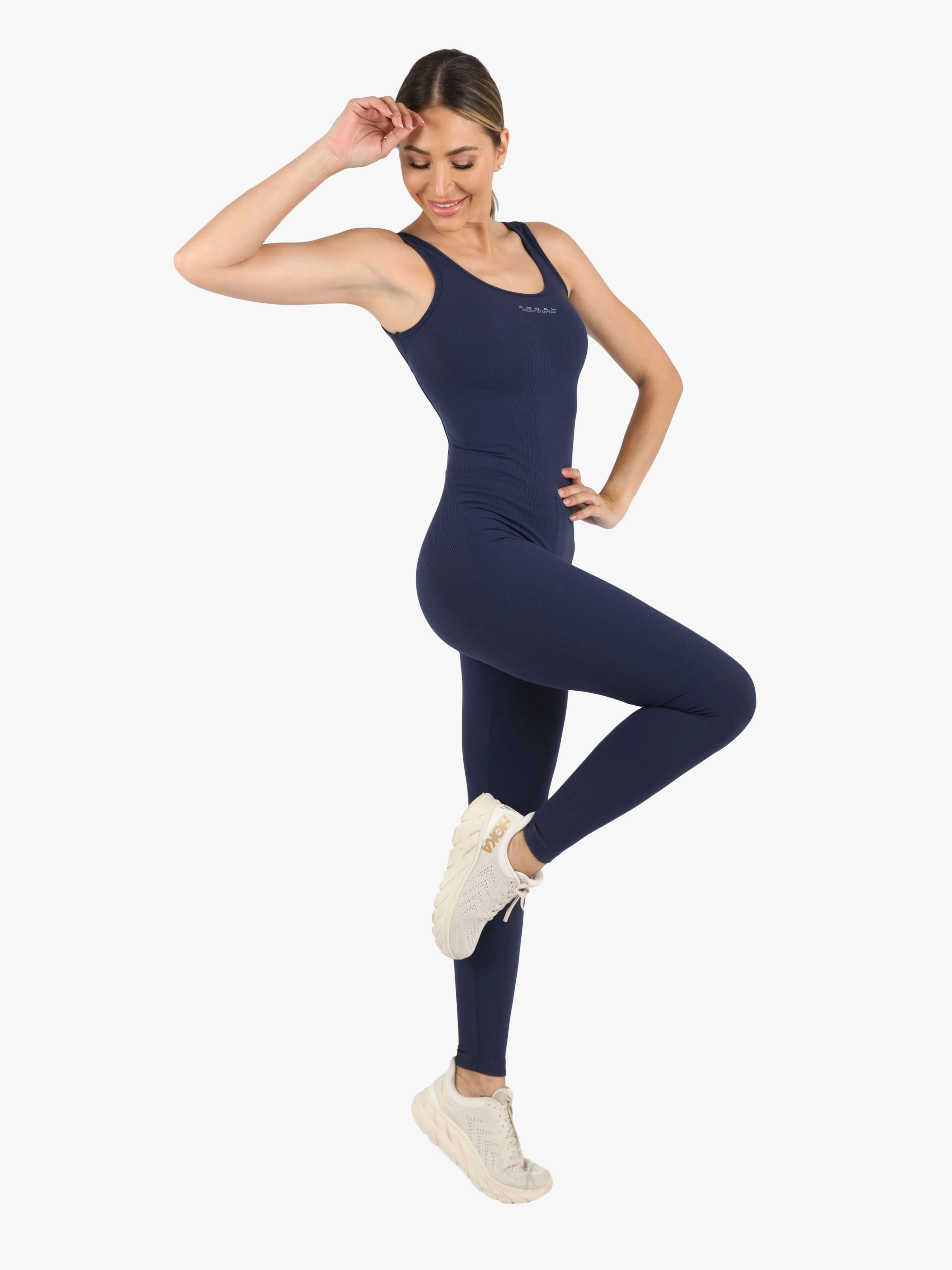 Jet Rib Jumpsuit, Midnight Blue