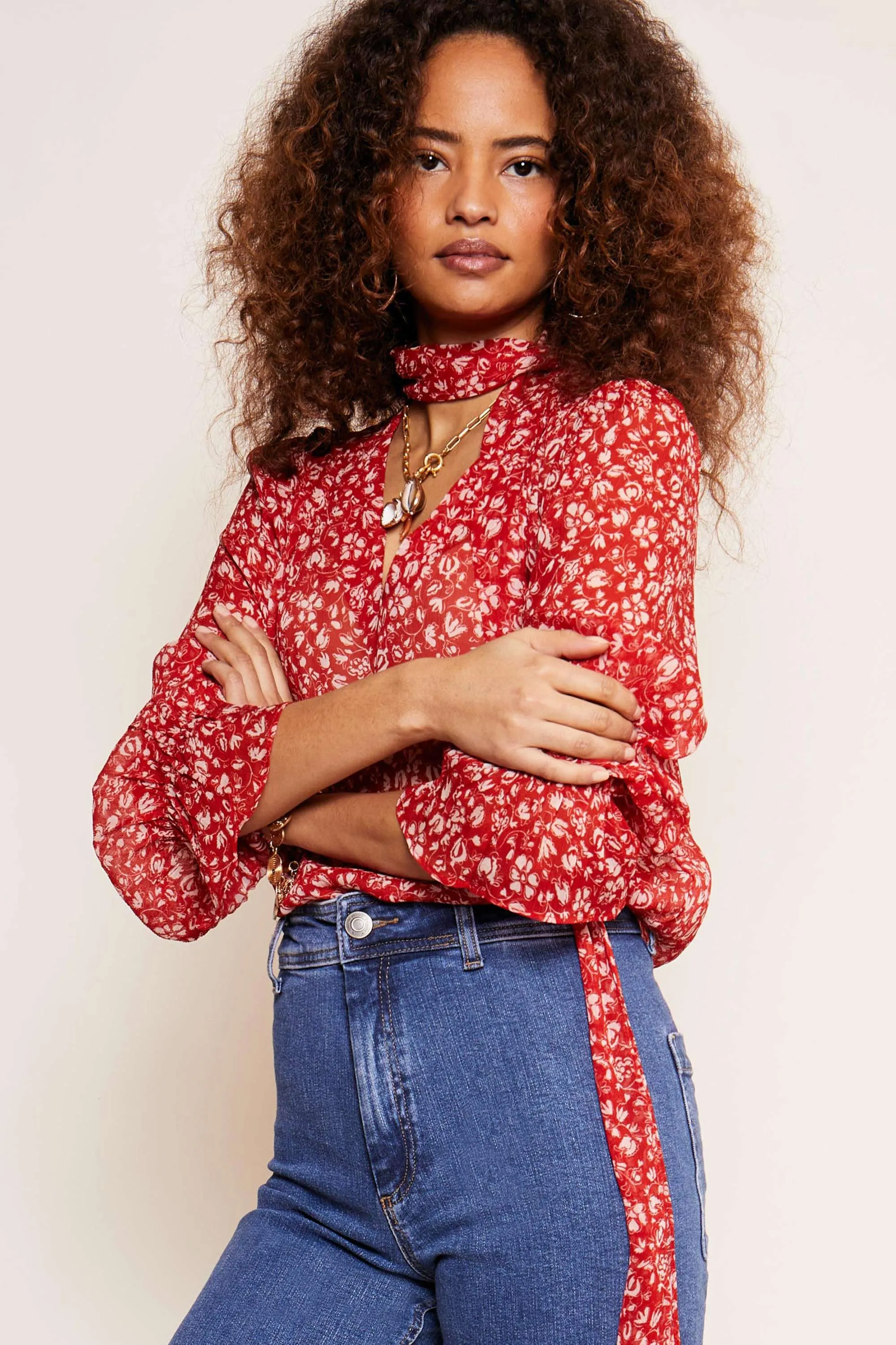 Jovie - Amelie Floral Red