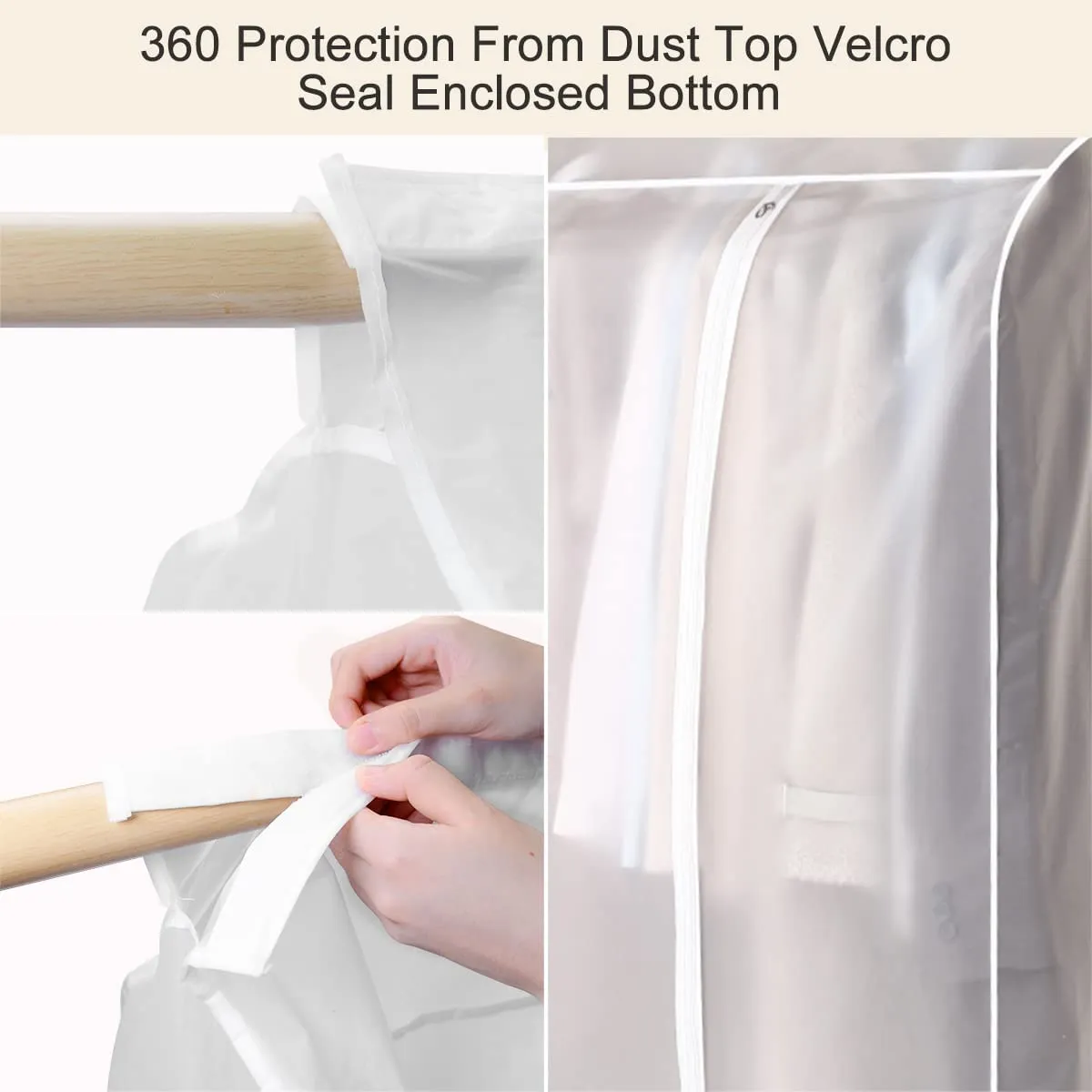 Lightweight Closet Garment Clothes Cover Protector 30x60x110 cm