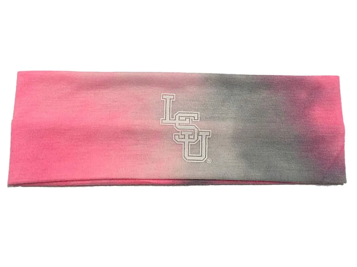 LSU Tigers Top of the World Purple & Tie-Dye Pink 2 Pack Yoga Headbands