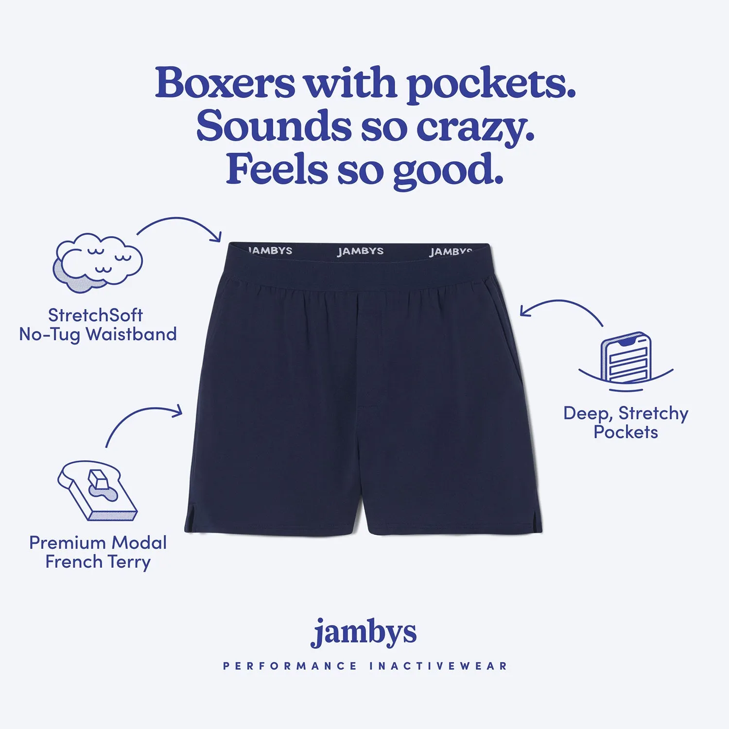 Navy 3-Pack Jambys