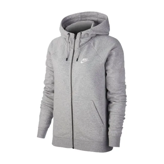 Nike Apparel  Bv4122-063 W Nsw Essntl Hoodie Fz Flc fw19 TRAINING WOMEN Grey