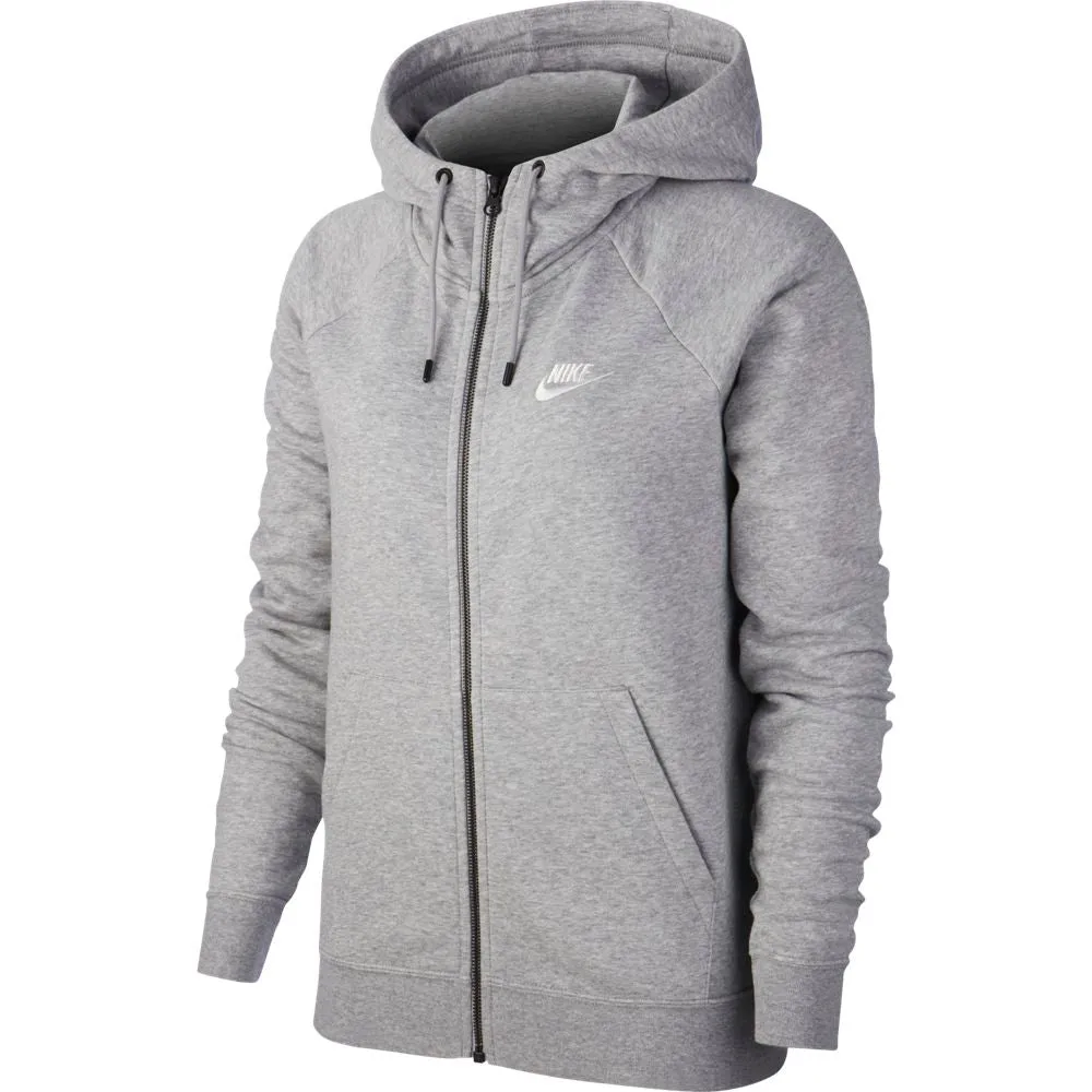 Nike Apparel  Bv4122-063 W Nsw Essntl Hoodie Fz Flc fw19 TRAINING WOMEN Grey