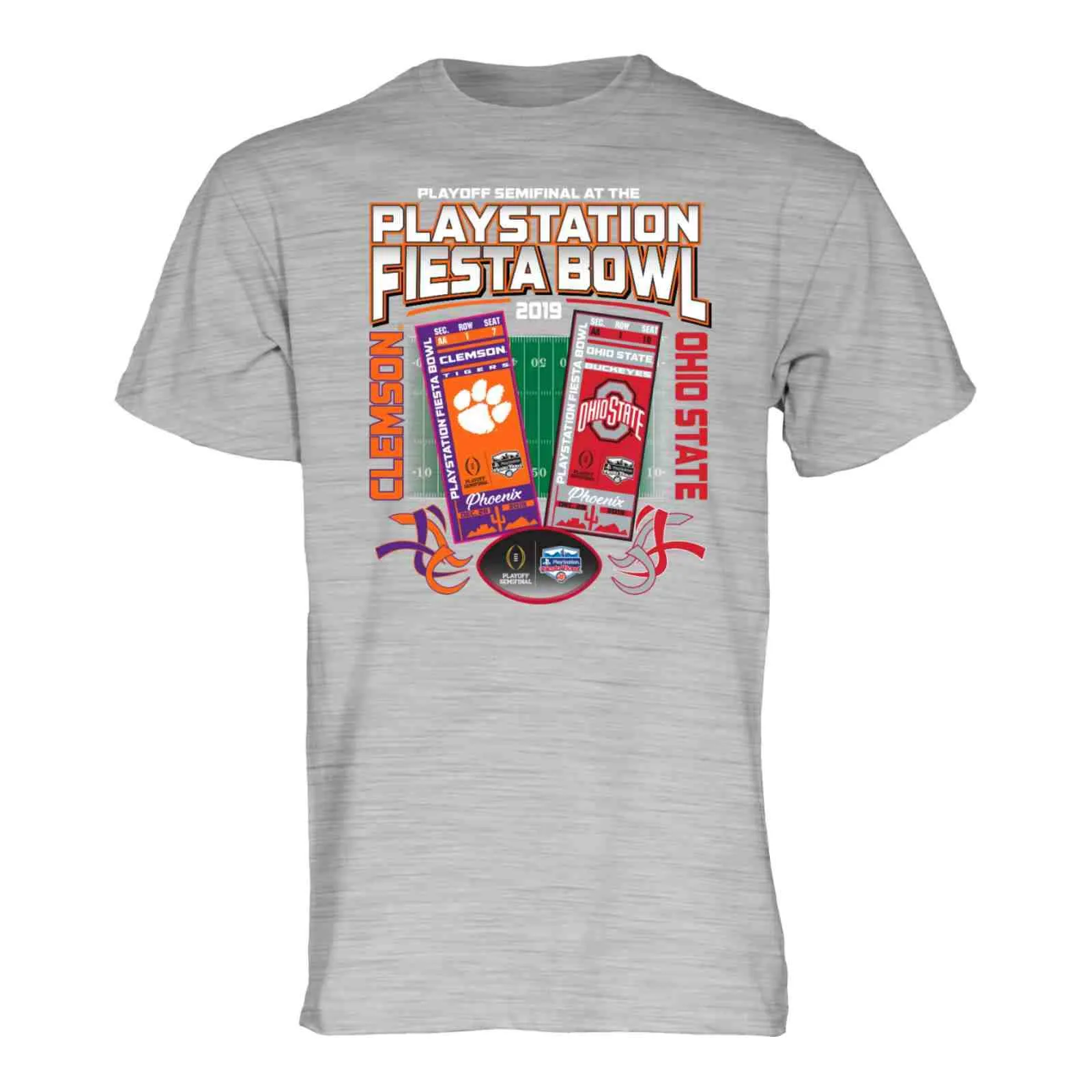 Ohio State Buckeyes Clemson Tigers 2019 CFP Fiesta Bowl "Hot Tickets" T-Shirt