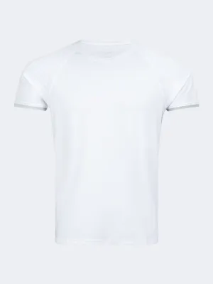 Oil And Gaz Plain Men Fitness T-Shirt White