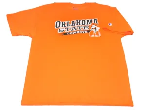 Oklahoma State Cowboys Champion Orange 2013 Football Schedule T-Shirt (L)