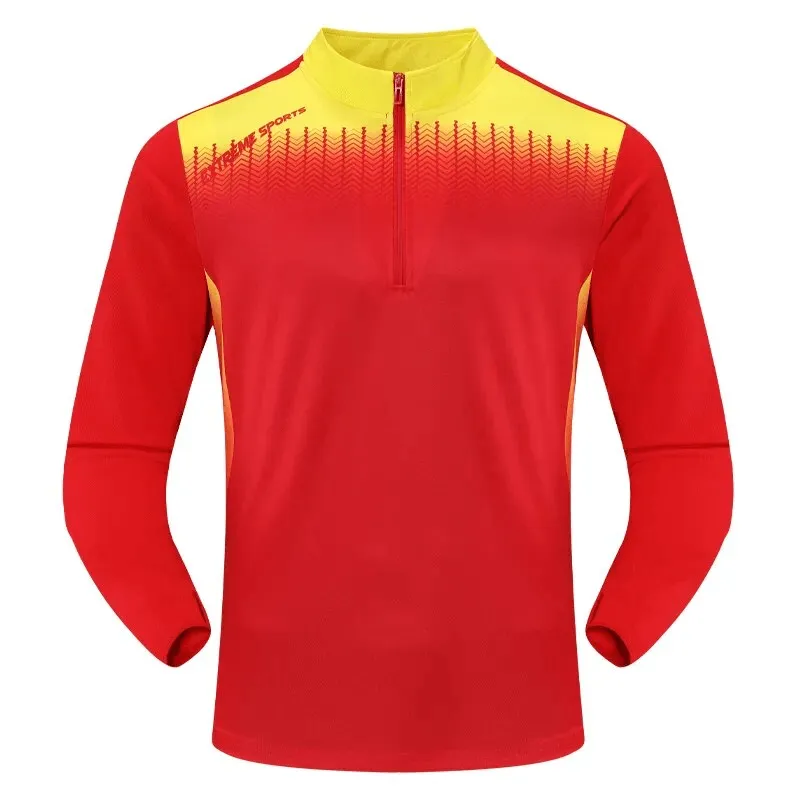 Running Half Zip Stand Collar Top with Finger Hole - SF1558