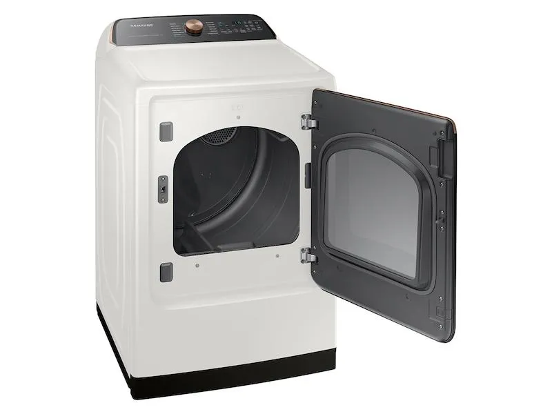 Samsung DVE55CG7500E 7.4 cu. ft. Smart Electric Dryer with Steam Sanitize  in Ivory