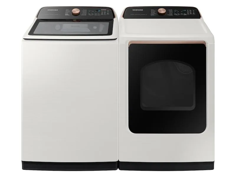 Samsung DVE55CG7500E 7.4 cu. ft. Smart Electric Dryer with Steam Sanitize  in Ivory