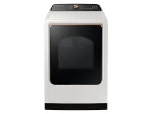 Samsung DVE55CG7500E 7.4 cu. ft. Smart Electric Dryer with Steam Sanitize  in Ivory