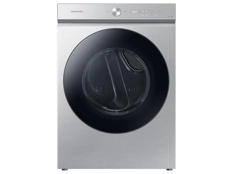 Samsung DVG53BB8700TA3 Bespoke 7.6 cu. ft. Ultra Capacity Gas Dryer with Super Speed Dry and AI Smart Dial in Silver Steel