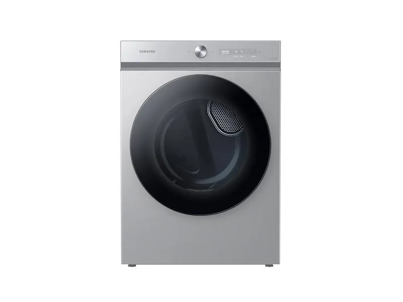 Samsung DVG53BB8700TA3 Bespoke 7.6 cu. ft. Ultra Capacity Gas Dryer with Super Speed Dry and AI Smart Dial in Silver Steel