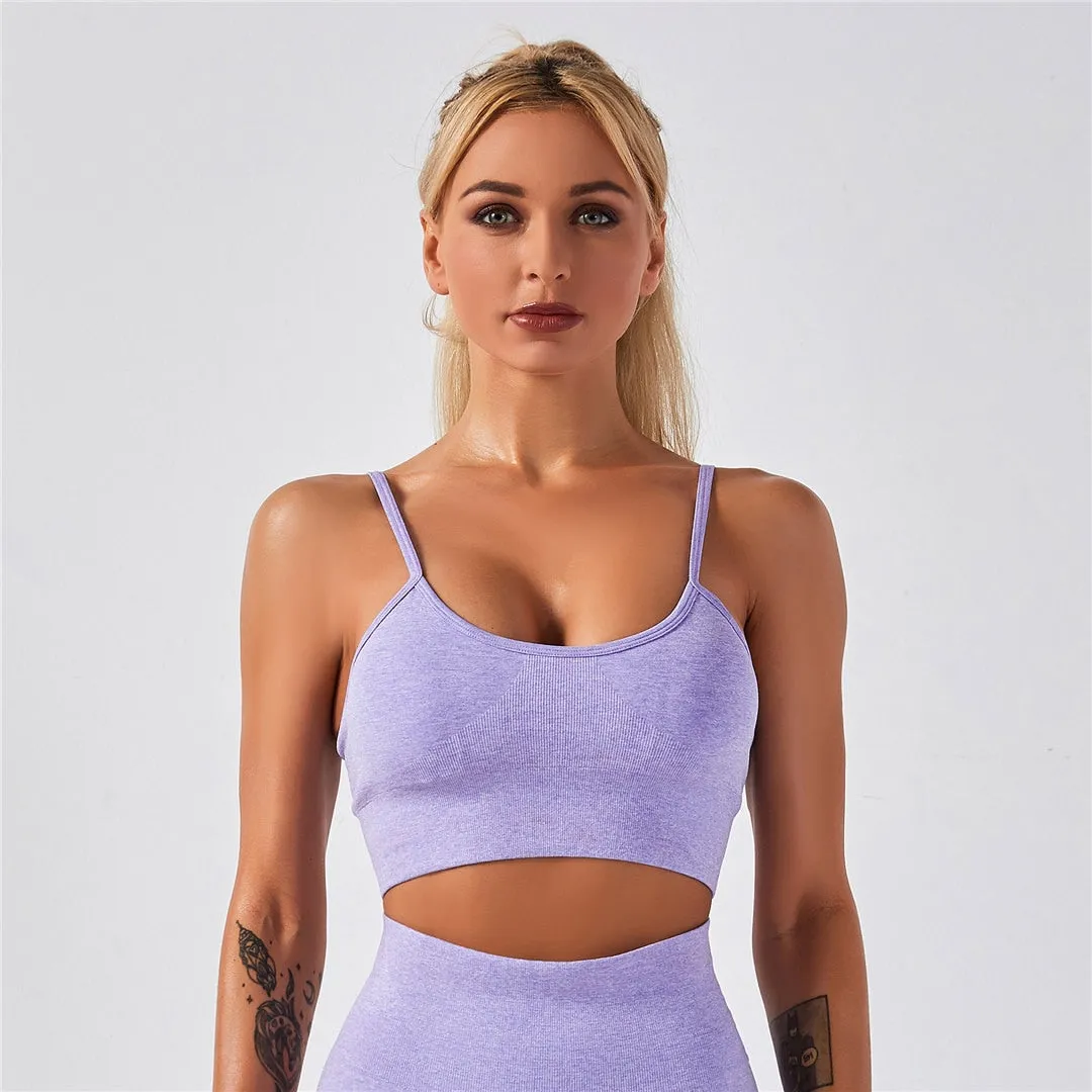 Seamless Sport Wear Women Crop Top T-shirt Bra Legging Shorts Sportsuit Workout Outfit Fitness Wear Yoga Gym Wear A012BTP